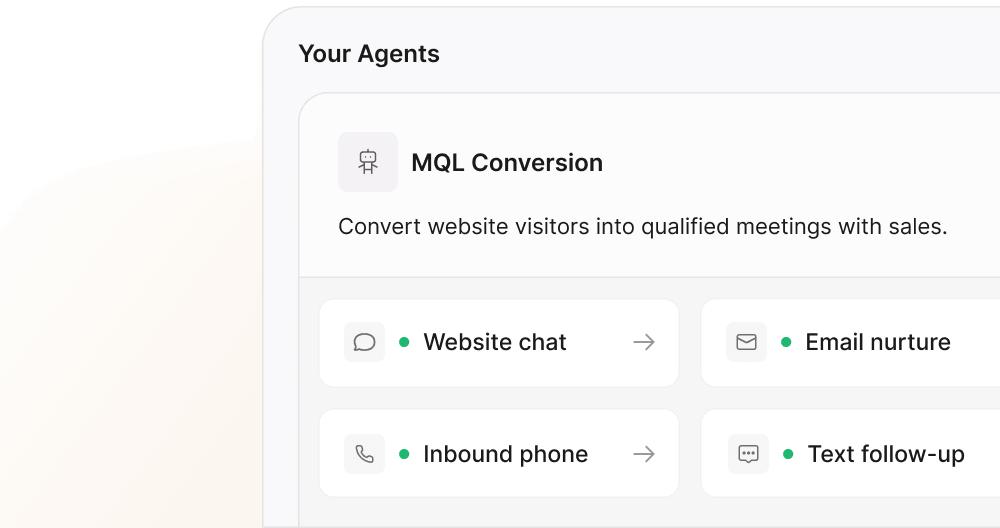 Spara AI agents holding conversations across chat, email, text, and voice