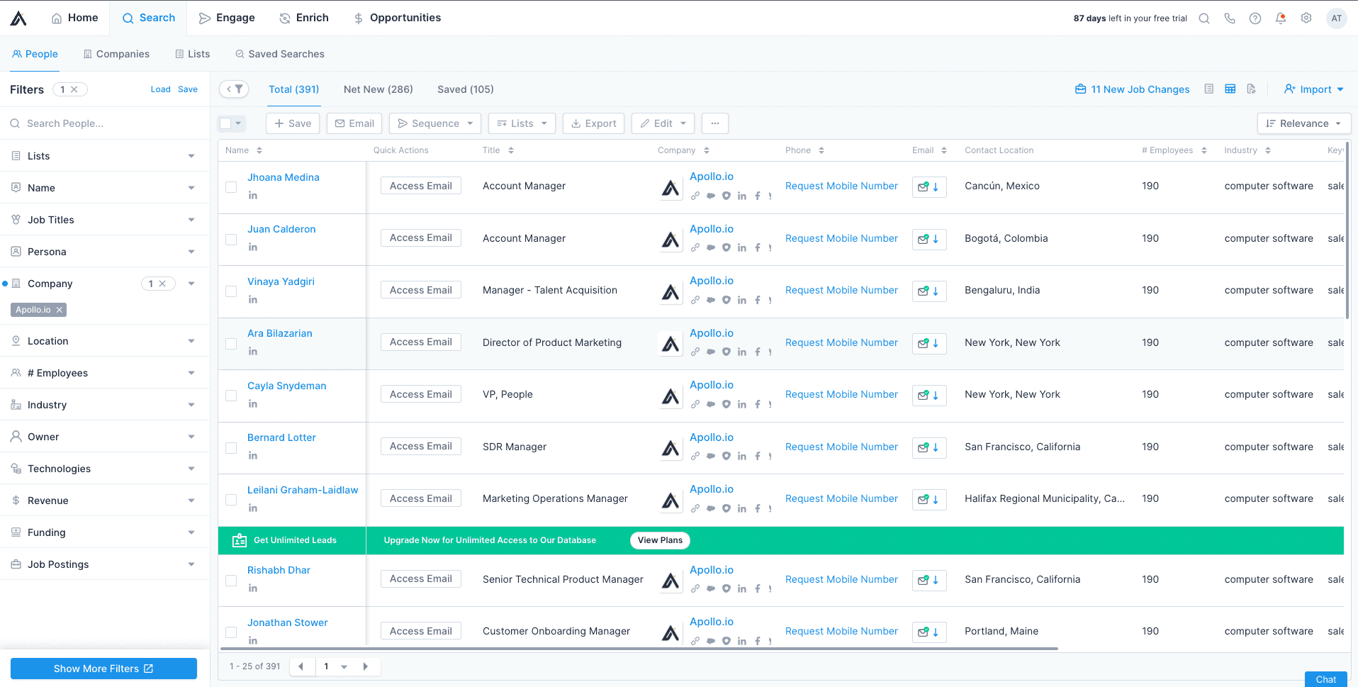 Apollo dashboard